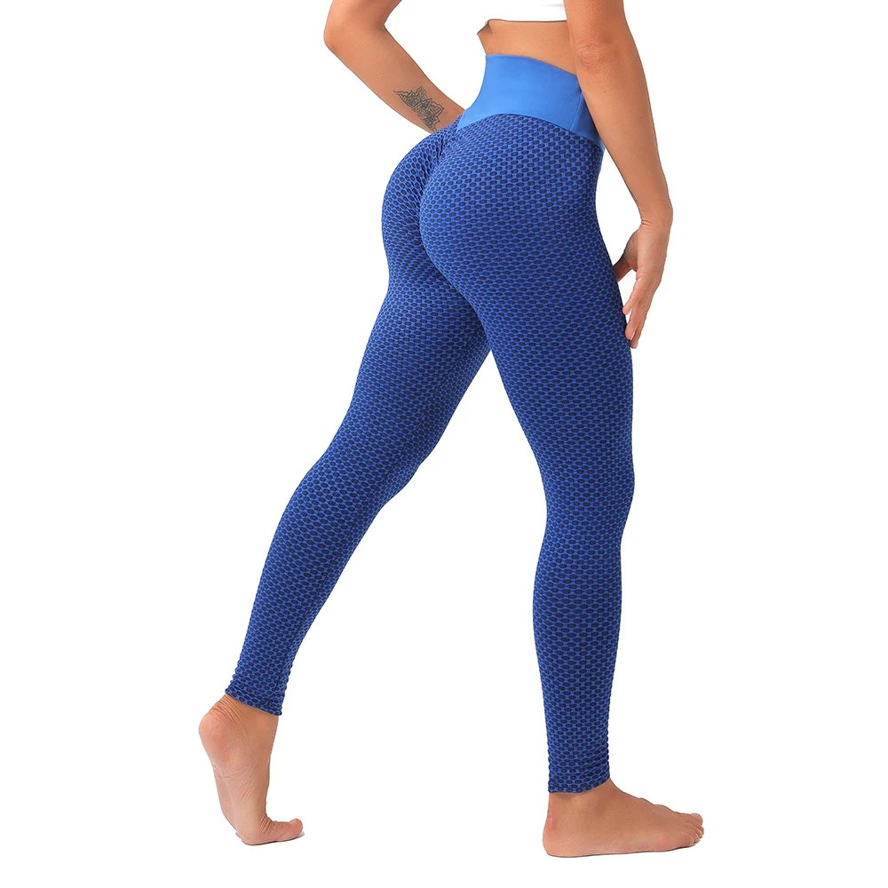 Women Seamless Gym Pants High Waist Yoga Leggings Sexy Grid  Breathable Sport Leggings Workout Running Pant Sports Clothing