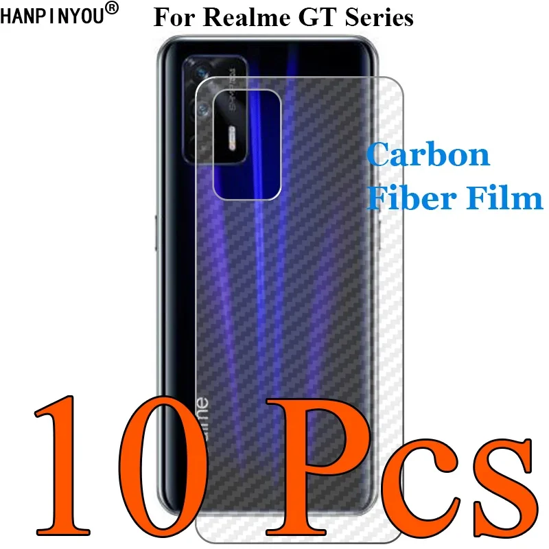 10 teile/los für realme gt gt5 gt2 neo 2 neo2t neo3 flash master explorer 3d kohle faser zurück film haut bildschirms chutz aufkleber