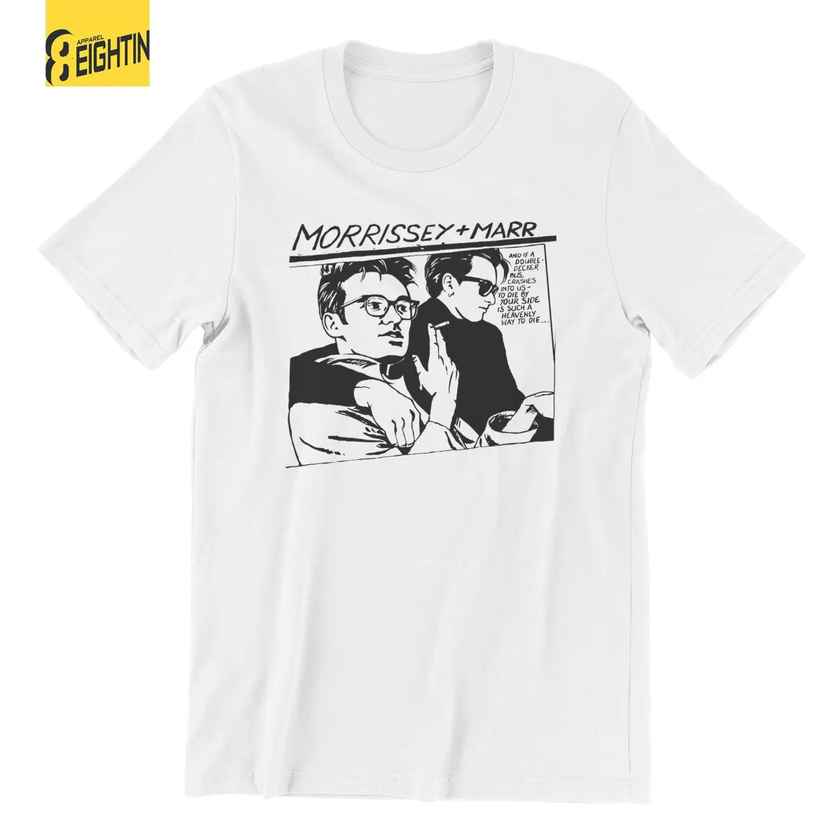 The Smiths Morrissey & Marr Goo Parody Men T Shirts  Casual Tees Short Sleeve Round Collar T-Shirt Pure Cotton 4XL 5XL Tops