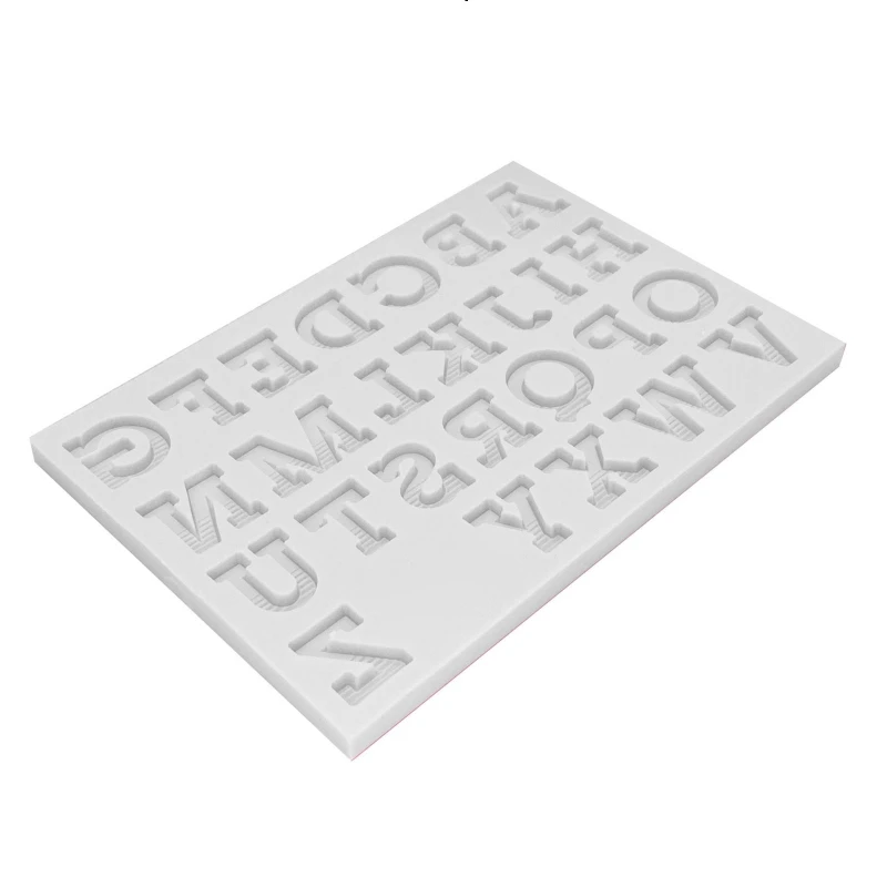 26 English Letters Numbers Keychain Epoxy Resin Mold Handmade DIY Mould