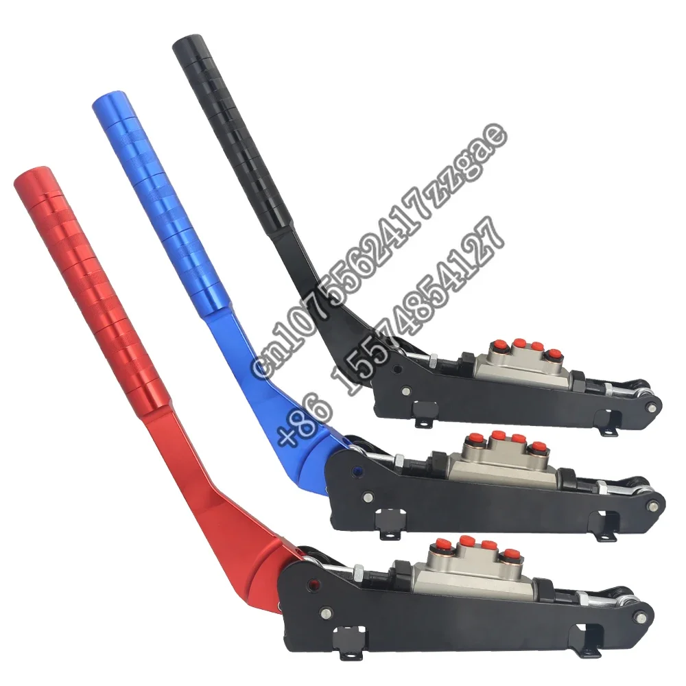 

Universal 0.75" M10x1mm Black Hand Brake Sim Racing Sports Car Hydro Adjustable Drift Oil Hydraulic Handbrake Handle Kit