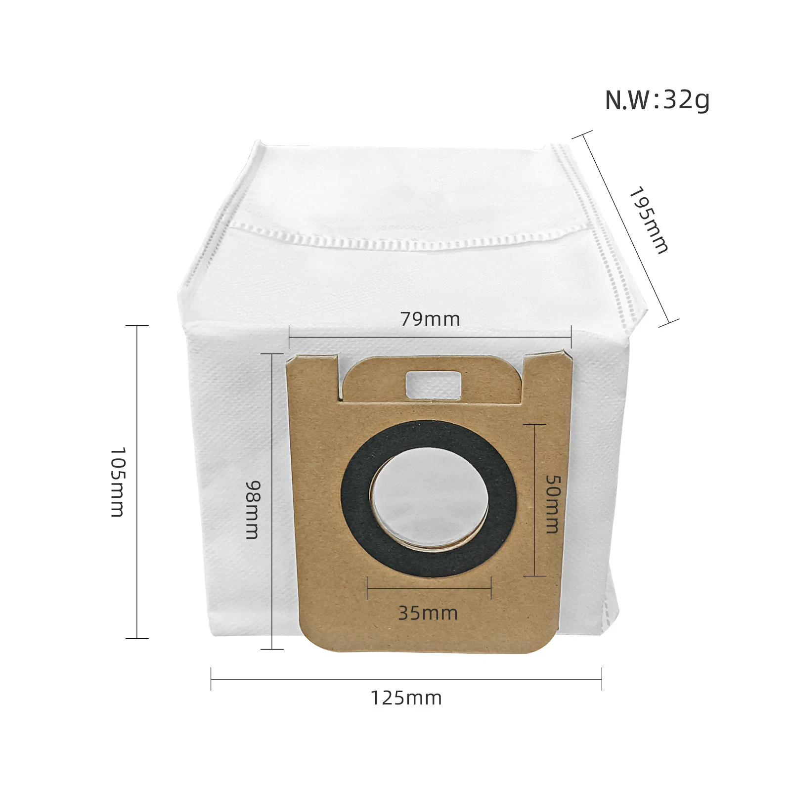 For Dreame Bot D10 Plus RLS3D Filter Mop Cloth Dust Bag  Robot Vacuum Cleaner Accessories Main Side Brush Spare parts