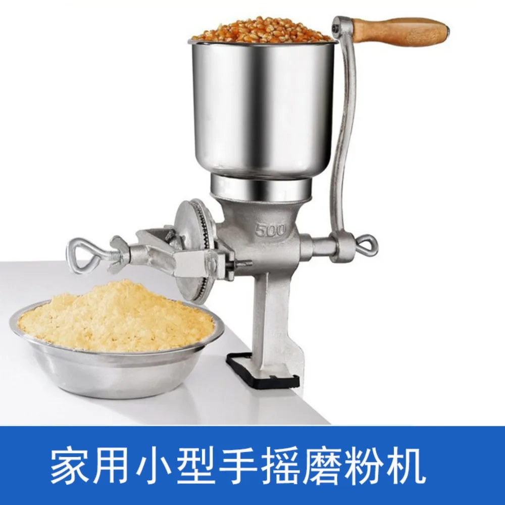 Small Hand Crank Manual Grinder Multi Use Household Mill For Grain Herb Peanut Nut Powder Paste