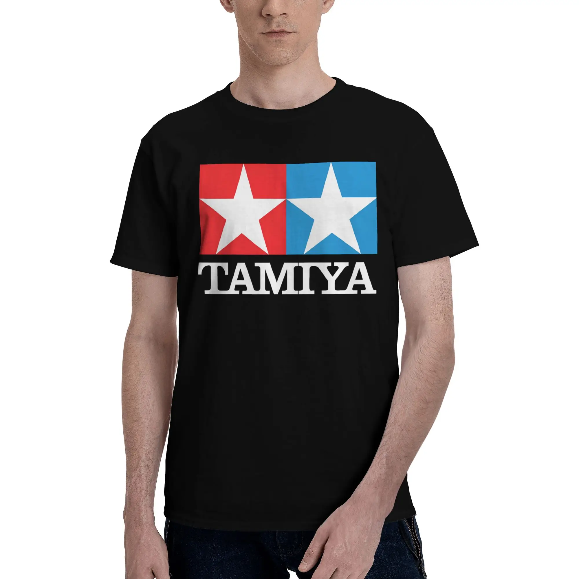 Tamiya Logo Versatile Reversible T-shirt Casual Girlish Feeling Cotton Tee