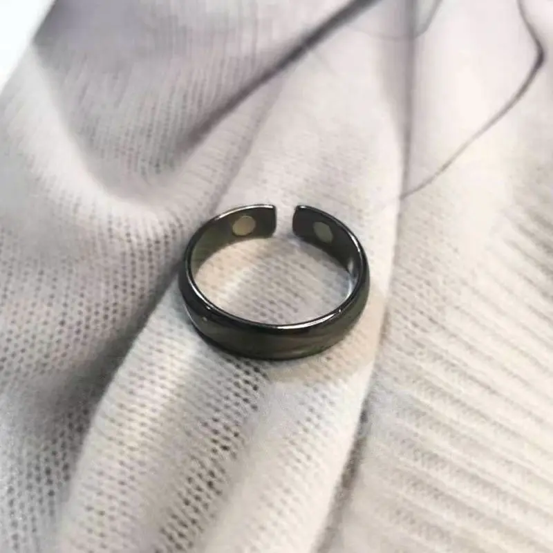 4 Colors Fashion Opening Magnetic Therapy Lose Weight Ring Magnetic Health Rings Keep Fit Health Slimming Ring with 2 Magnets - Image 3