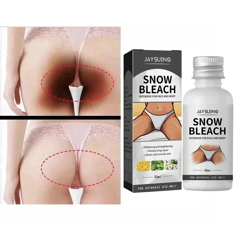 Face and Body Whitening Snow Bleach Cream Fast Bleaching Brighten Inner Thigh Cream Bleach for Intimate Area