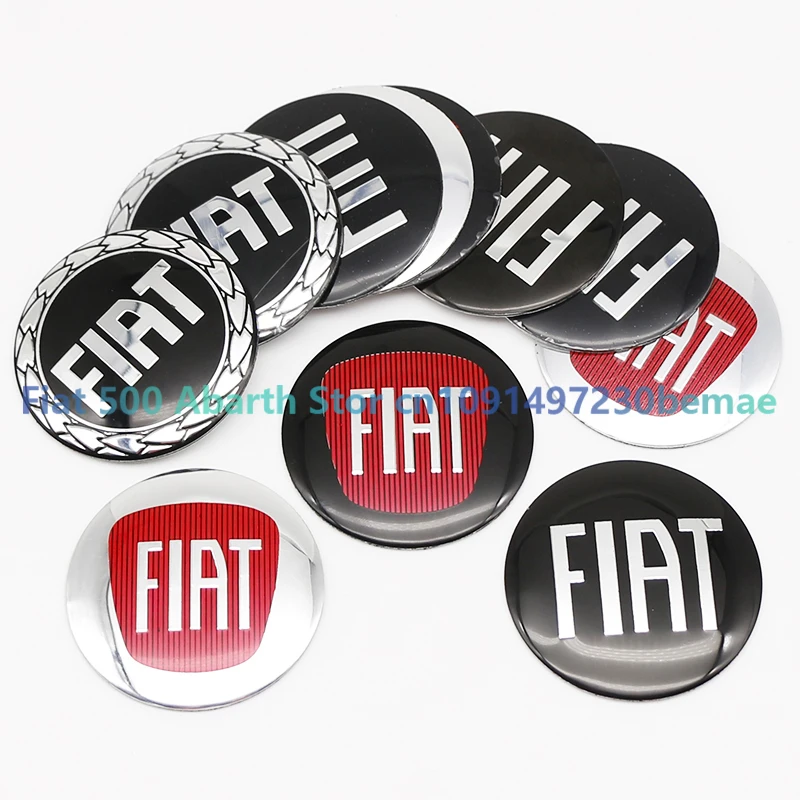 4Pc 56mm Car Wheel Center Hub Cap Stickers Auto Rim Cover Emblem Badge Fo FIAT Astra Grande Punto 500 Tipo UNO Panda Freemont