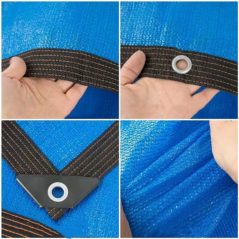 Outdoor Sun Shed HDPE UV Protection Shade Mesh 12 Needle 80~90% Shade Rate Car Pergola Garage Solar Shade Mesh