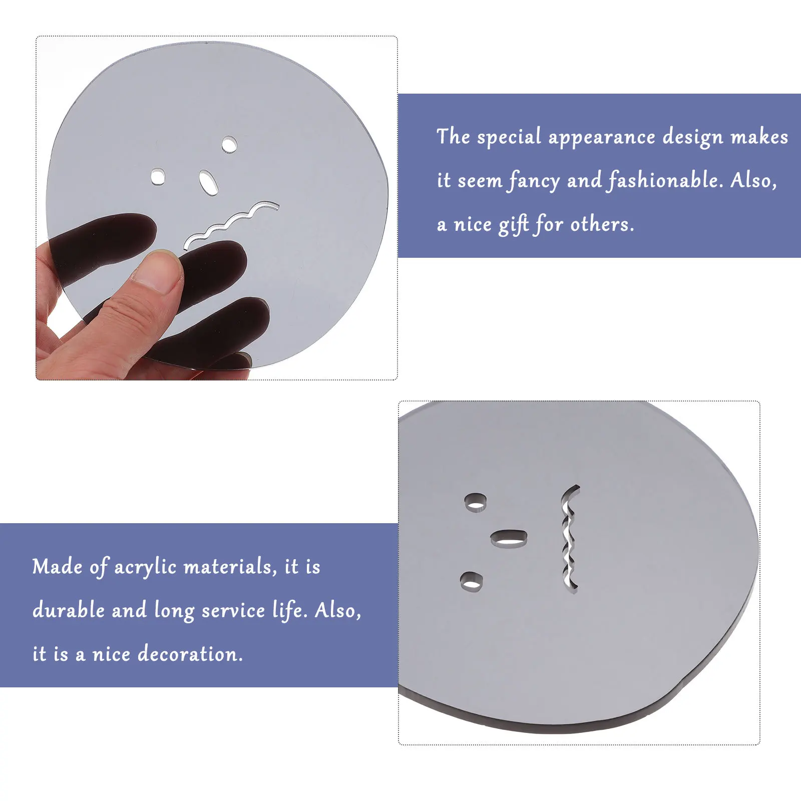 

1pc Decorative Cup Mat Acrylic Heat Insulation Coaster Coffee Cup Mat Photography Prop Kitchen Supplies Table Protection Home