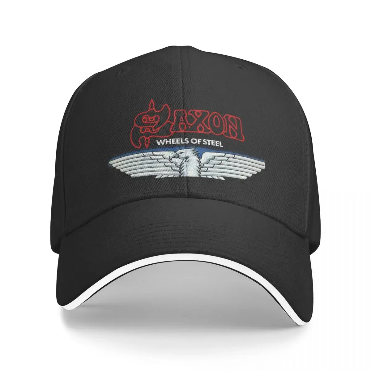 

WHEELS OF STEEL SAXON Baseball Cap Golf Cap hiking hat Women's Golf Clothing Men's