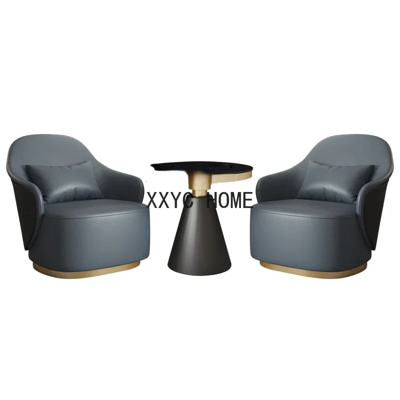 

Curved Backrest Single Sofa Chair Light Luxury Modern Leisure Rotatable Lazy Sofa