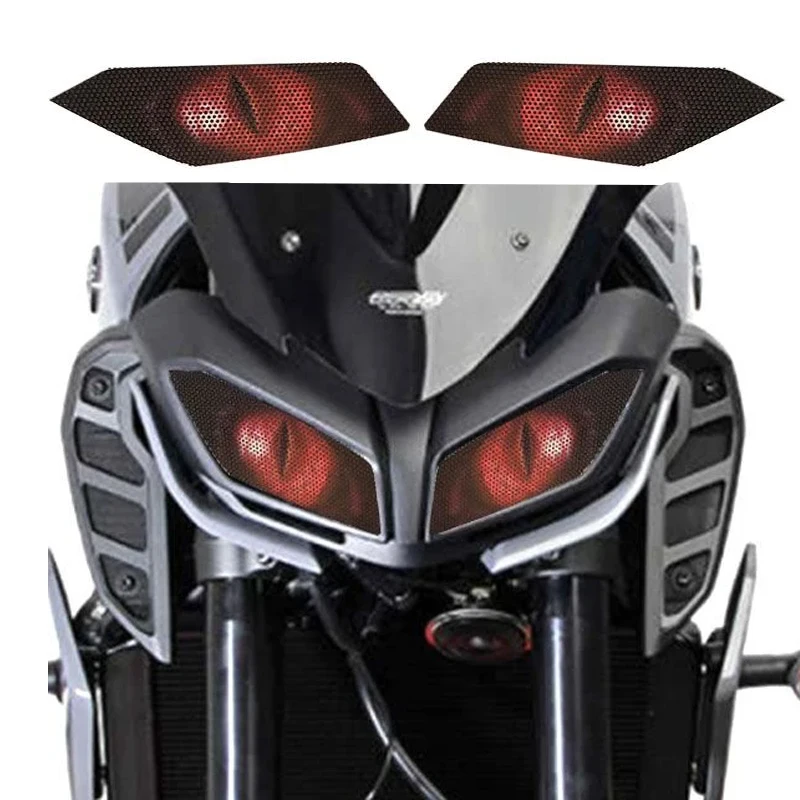 For Yamaha MT-09 2017 years Motorcycle Headlight Sticker Decal Front Fairing Headlamp Eye Guard Sticker Motorcycle