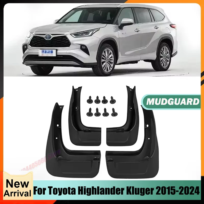 Splash Guard Mudguards Mud Flap For Toyota Highlander Kluger 2015-2024 2022 2023 Front Rear Fender Auto Car Accessories MudFlaps