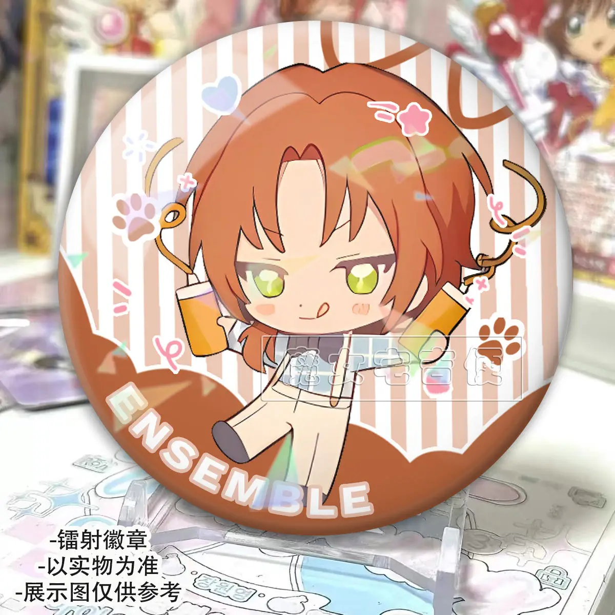 ساكوما ري تومو هيوري تسوكيناجا ليو رين أماجي بروش الملابس BagLapel دبوس تذكارية زر لينة قبعة الزخرفية شارة هدية