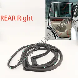 Suitable for Toyota Land Cruiser Prado 120 Lc120 2003-2009 Car Front and Rear Left and Right Side Door Waterproof Sealing Rubber Strip Black