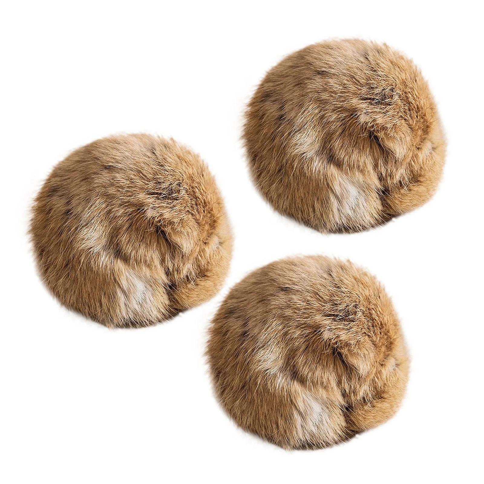1/2/3/6 Stück Kaninchenfell-Ball Interaktives Katzenspielzeug Haustierprodukt mit Katzenminze Spielball Plüsch-Jagdball Katzenzubehör 8cm