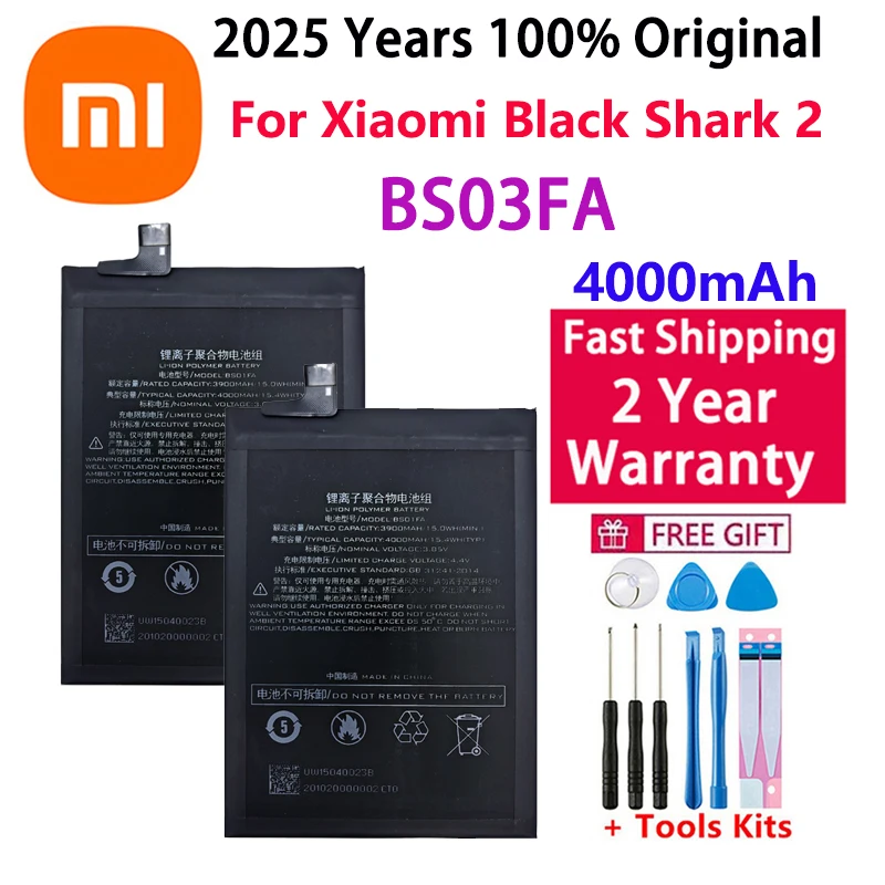 

Высококачественная перезаряжаемая батарея для Xiaomi Black Shark 2 BlackShark 2 Pro BB03FA, сменные батареи для телефона Bateria