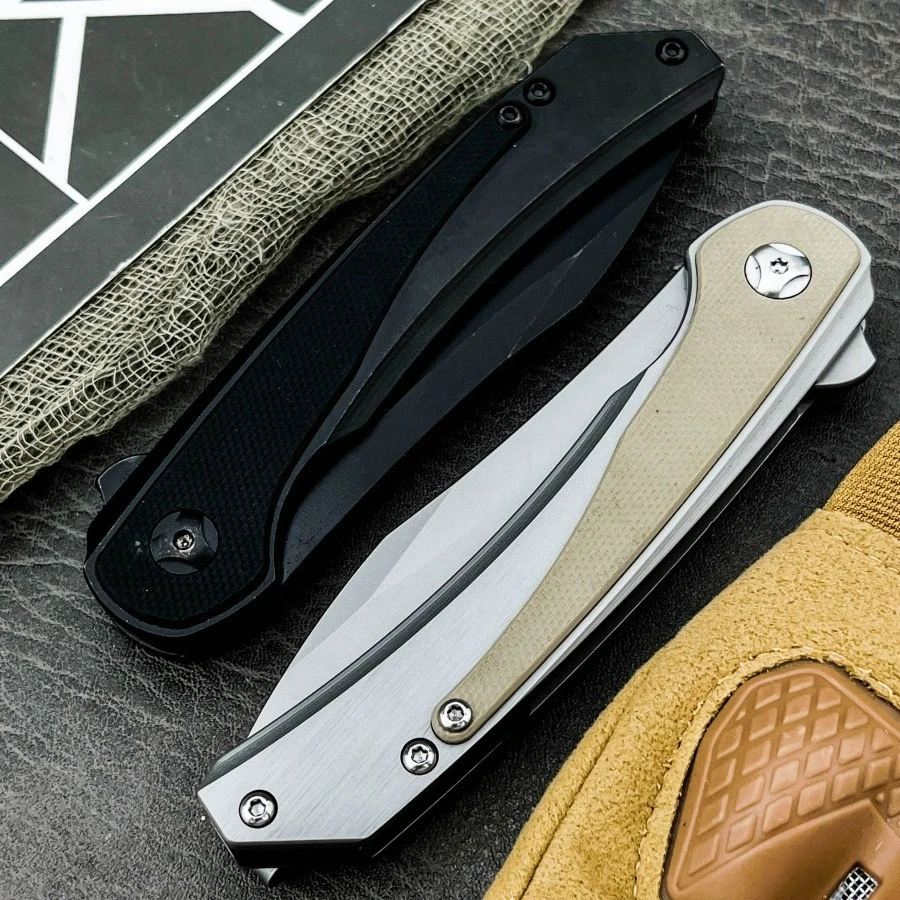 سكين جيب CR 6070 8Cr13Mov شفرة 420 فولاذ + G10 مقبض العنصر الأساسي للتخييم سكين قطع عملي للتكتيكي