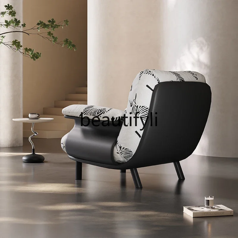 

Asmt52Vintage Style Sofa Chair Designer Single Sofa Nordic Lazy Sofa Leisure Chair Can Sleep Can Lie Down