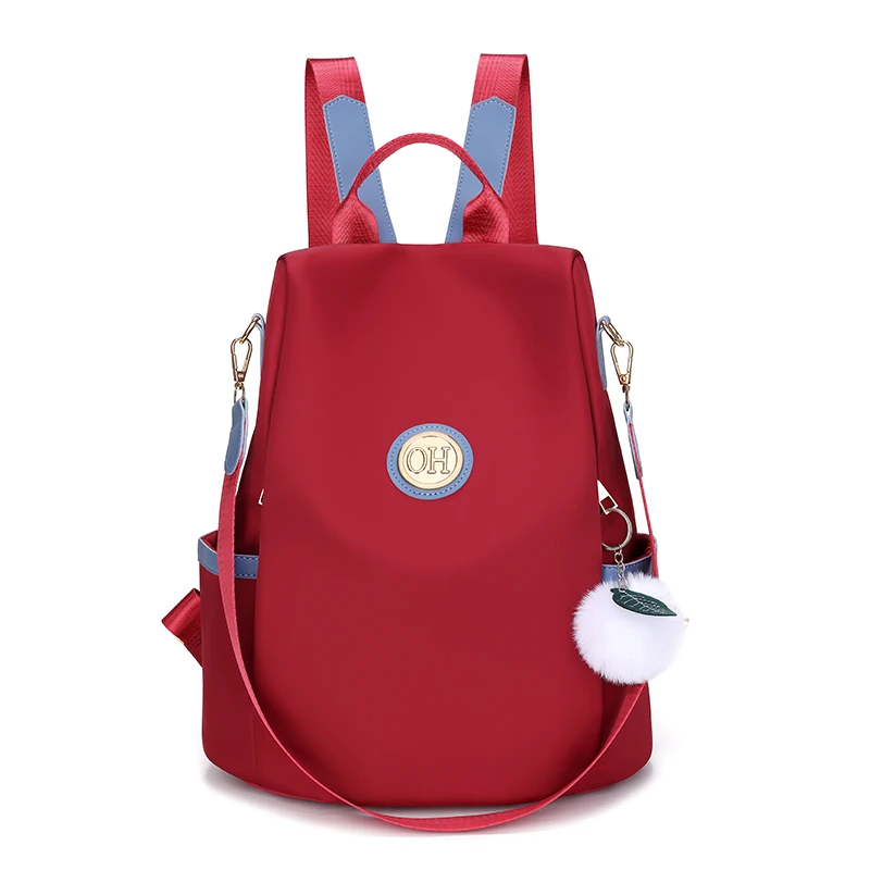 Waterproof Nylon Cloth Women Backpack Fashion Anti-theft Shoulder Bag School Bag Designer Female Large Capacity Travel Backpack