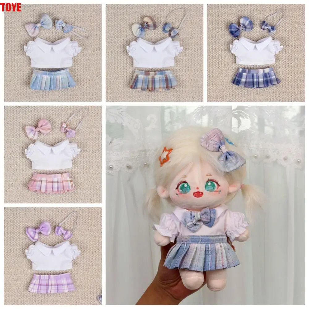 

Spring Summer Cotton Doll Dress Jk Dress Princess Dresses 20cm Cotton Doll Clothes Lovely Dress Up Idol Dolls Skirt