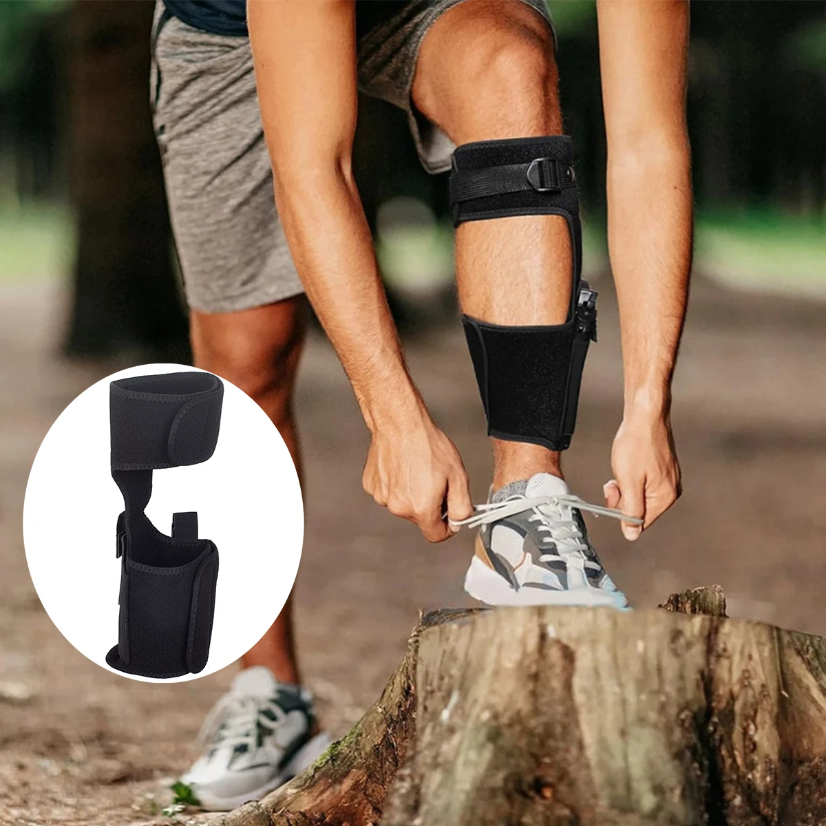 

Скрытая тактическая кобура для ног пистолета, кобура для ног на щиколотке, кобура для охоты, страйкбола, универсальная для Glock 17 19, держатель для ног