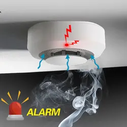 Tuya Detector Humo Wireless 433mhz Smoke Detector Real-time Detection Fire Protection Alarm Sensor For Home Security Smoke Alarm
