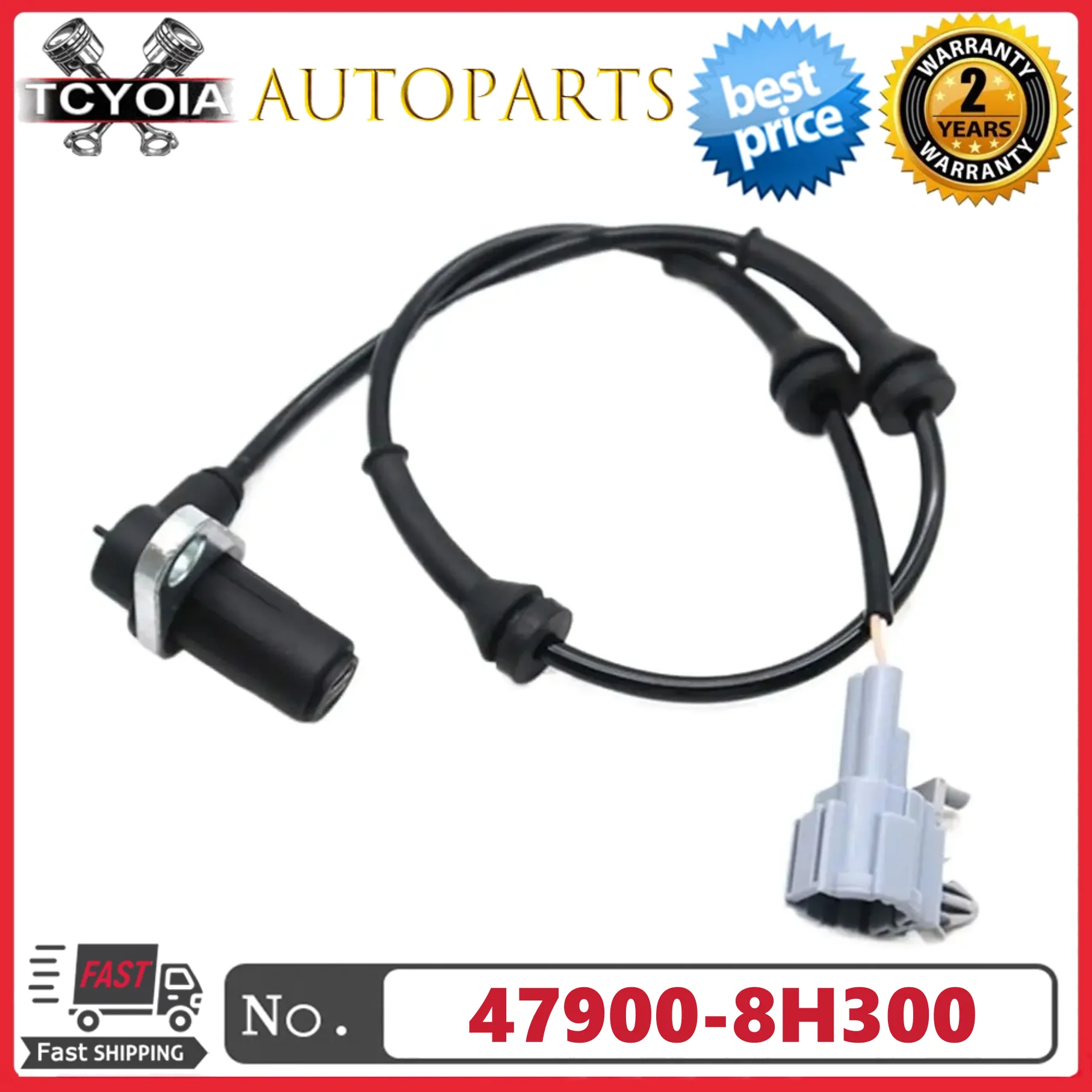 

ABS Wheel Speed Sensor 47900-8H300 For Nissan X-Trail T30 2.0L 2.2L Rear Right