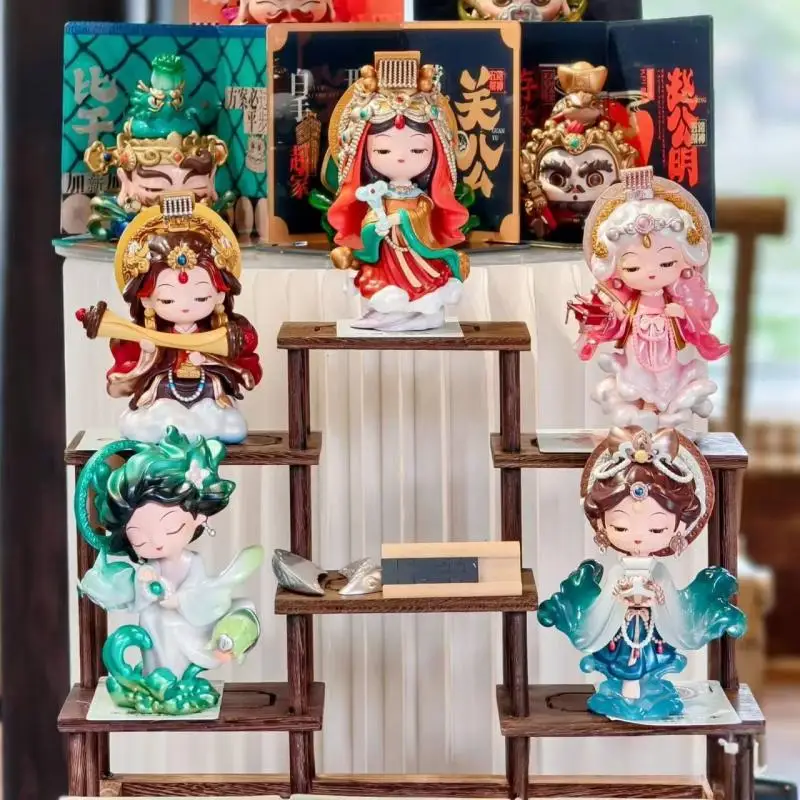 

Fu Tie Tie Mazu Co Фирменная слепая коробка Фигурки Украшения Модный рождественский подарок When in Doubt Consult Mazu Series Коллекционные игрушки