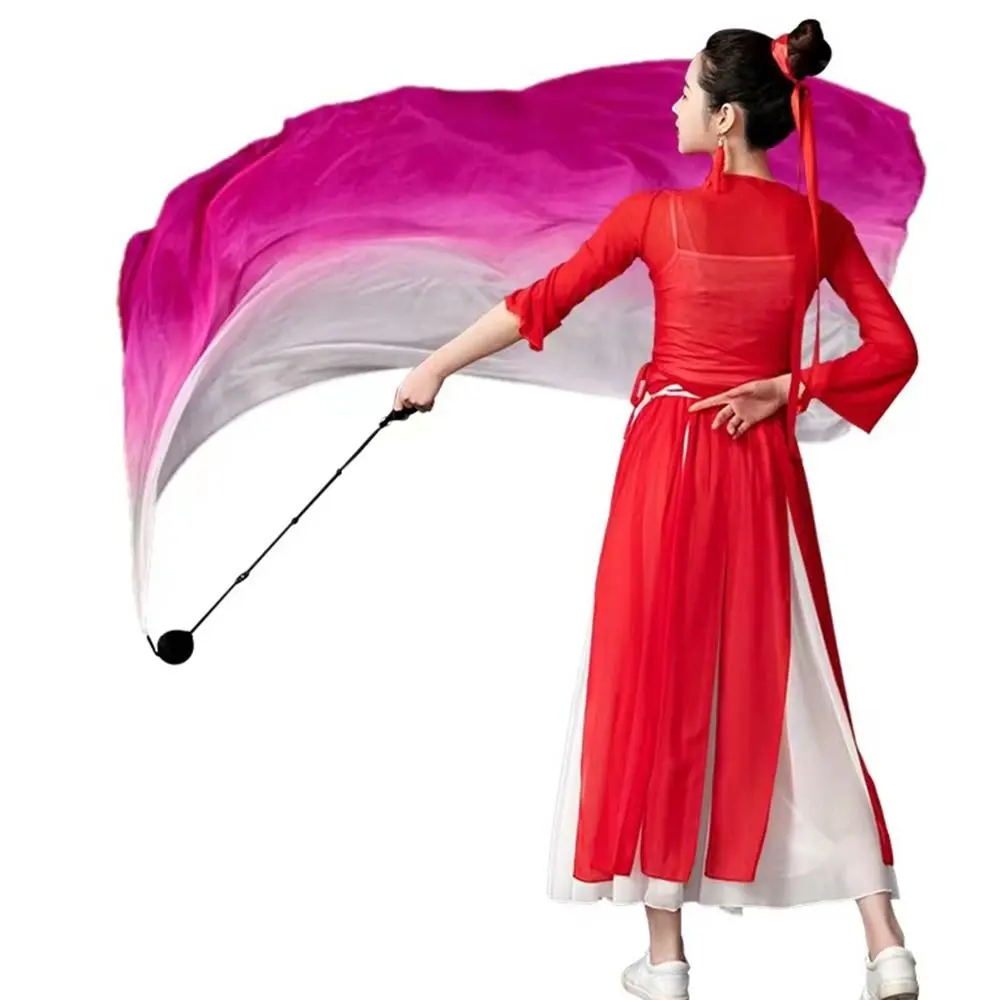 Adjustable Belly Dance Thrown Balls Rainbow Imitation Silk Stage Performance Props Silk Veil For Thailand/India/Arab Chain Balls