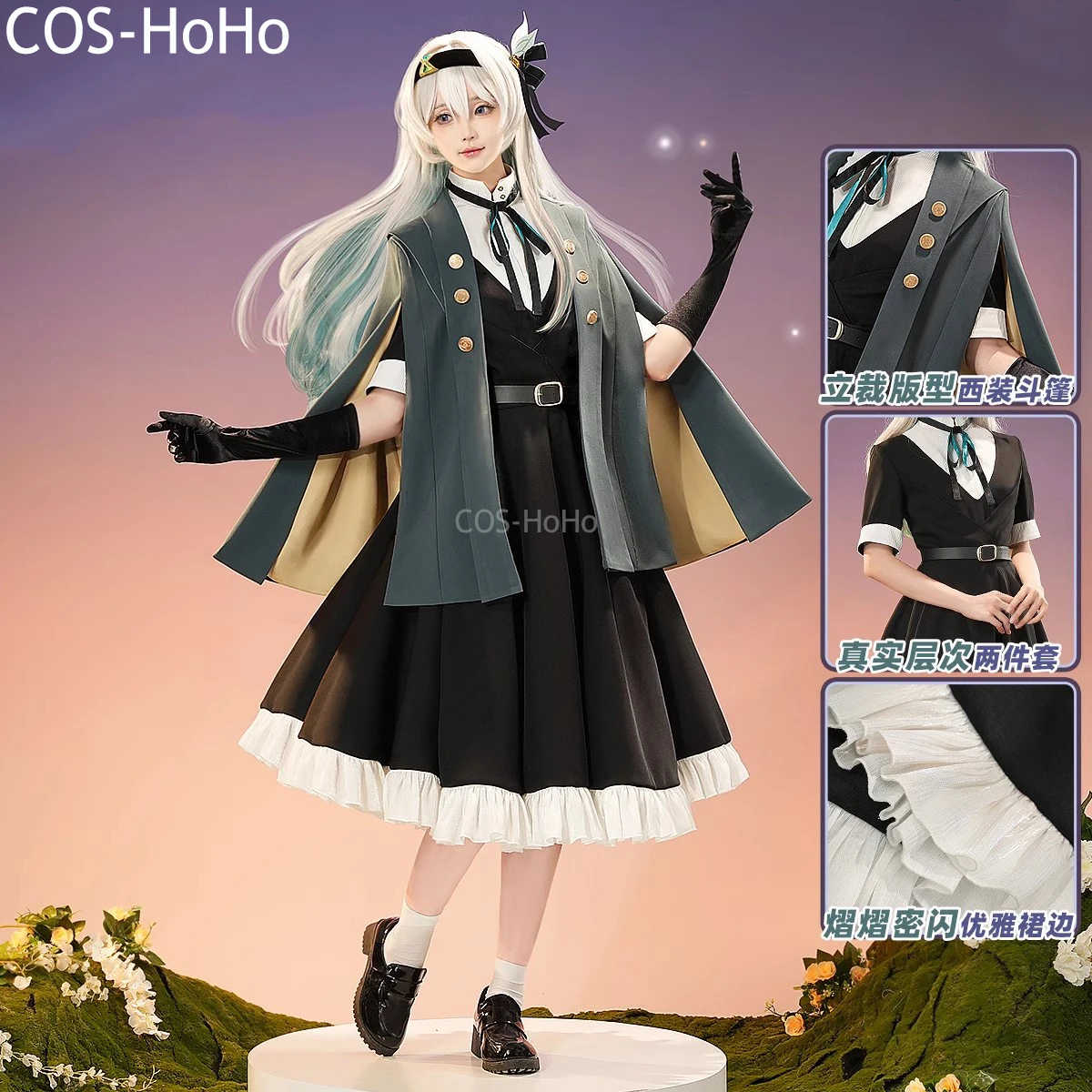 COS-HoHo Honkai: Star Rail Firefly Midsummer Firefly Covenant Game Suit Elegant Dress Cosplay Costume Halloween Party Outfit