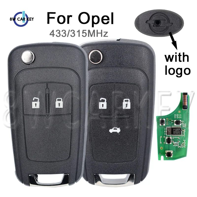 

Автомобильный умный дистанционный ключ для Opel Vauxhall Astra H Corsa D Meriva B Vectra C G4-AM433TX, складные автомобильные ключи с управлением 315 МГц 433 МГц
