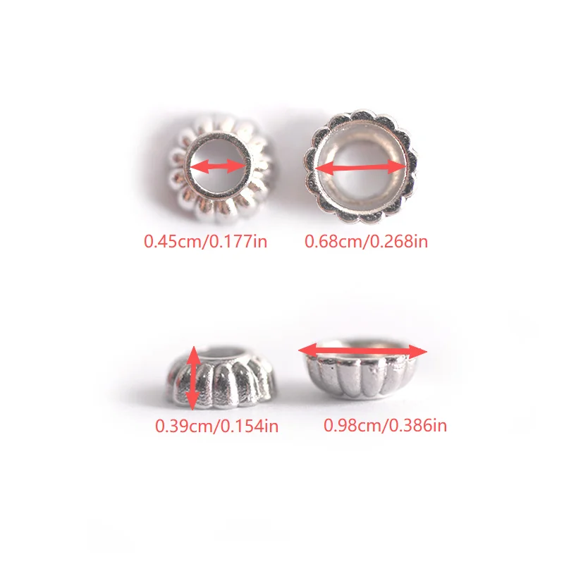 16-Piece Set of Round Decorative Buttons Made of Zinc Alloy