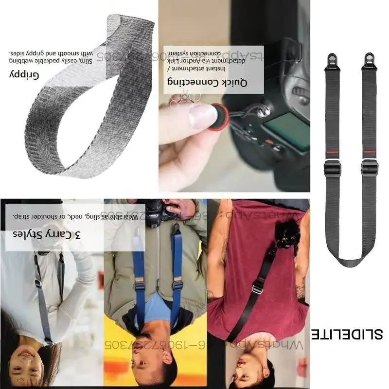 852258 One shoulder crossbody photo bag waist hanging fast shoulder hanging buckle multi-functional lanyard light