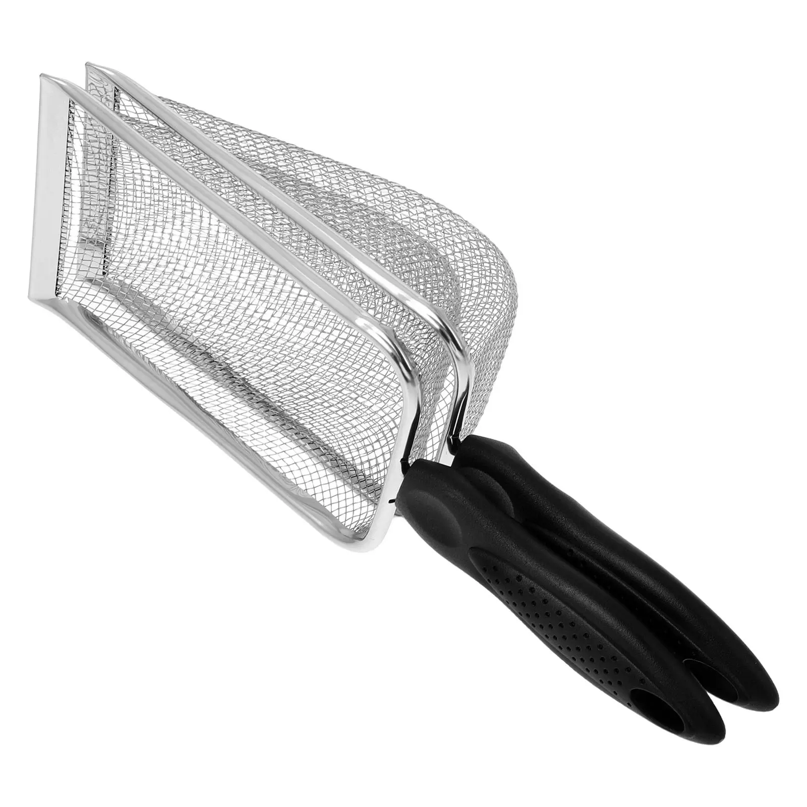2Pcs Long Handle Stainless Steel Litter Scoop Cat Poop Scooper Metal Litter Box Cleaning Tool for Pellets Sifting Efficient