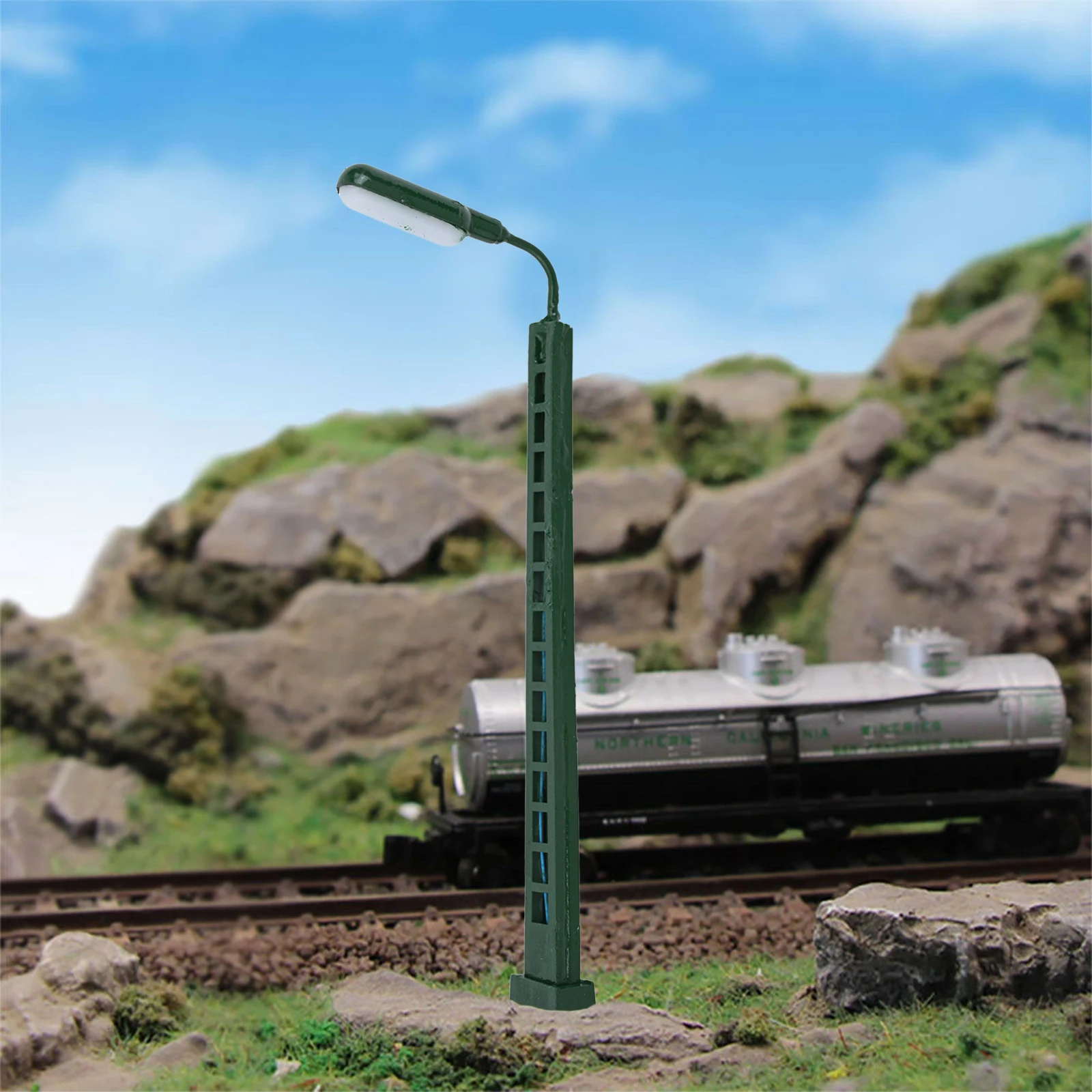 5-Pcs Model Railway Lights Lattice Mast Light N-Gauge Light Layout For DIY Landscapes For Railway And Building Layout