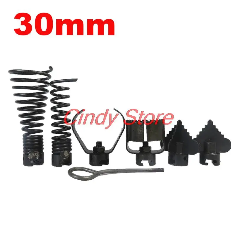 16/22/30mm  Manganese Steel Pipe Dredge Sewer Drill Cutter Head Cleaning Electric Dredge Machine Combination Tool Connector
