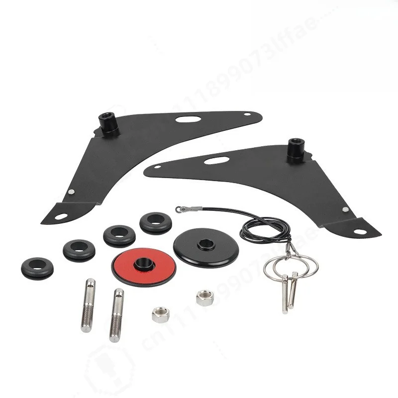 Hood Pin Kit Bracket 82214260AC 82214260AB Fit Dodge Challenger 2008-2016 Engine Cover Lock Pin Assembly Replacement Parts