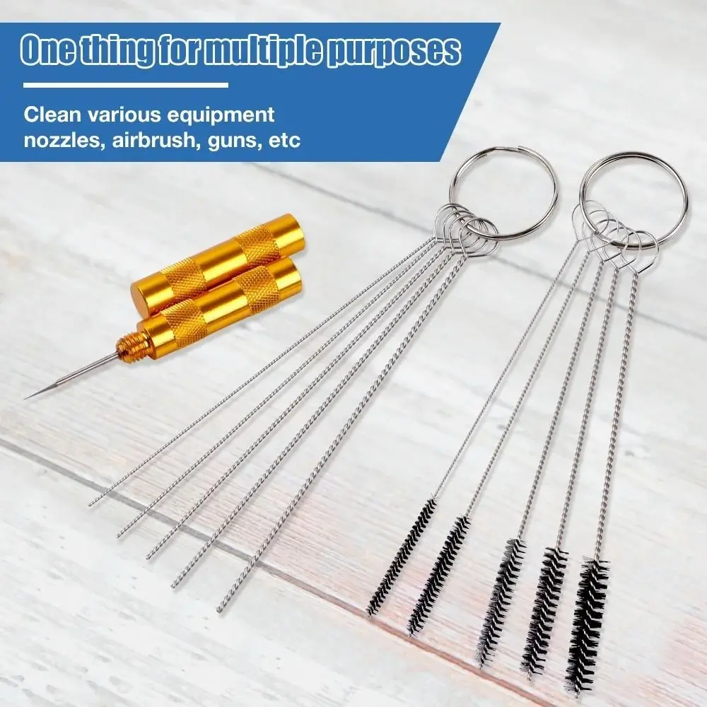 

Чистка аэрографа, набор инструментов для очистки спреем, набор инструментов для удаления, ремонт, уход, набор для очистки распылительной насадки для аэрографа