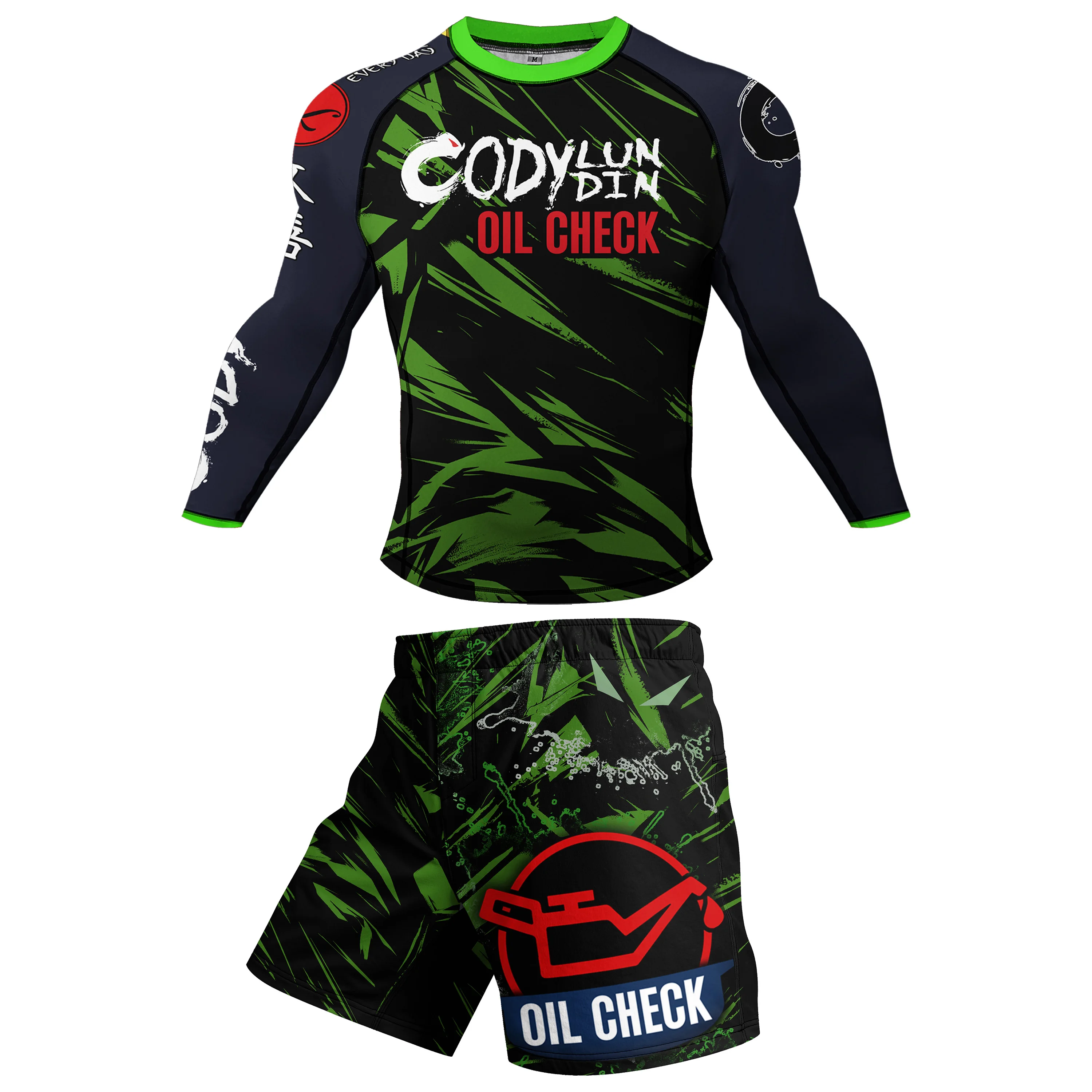 Factory Rubber Mma Shorts Rashguard Bjj Full Body Kids Adults Mens Women Boys Boxing Rash Guard Sets With Rubber Anti Slip