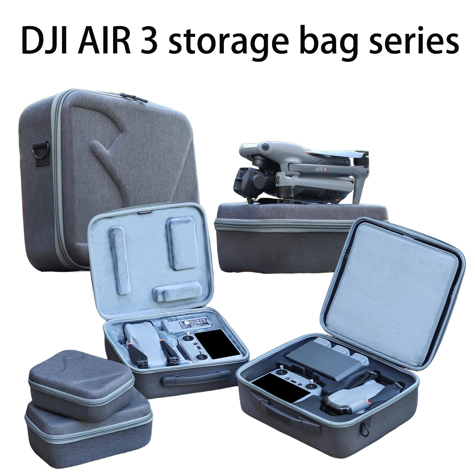 Drone Tas Voor Dji Air 3 Opbergtas Handheld Crossbody Kit Air 3 RC-N2/Rc2 Lichaam Afstandsbediening Tas Dropproof Draagtas