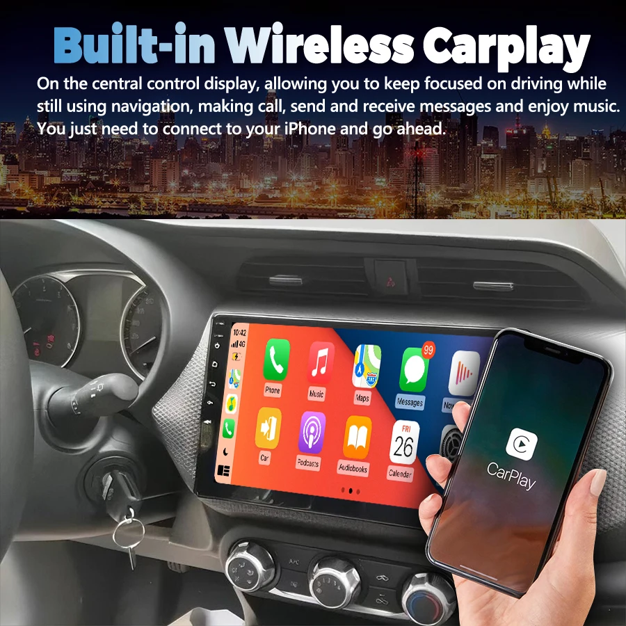9inch Android Screen For Nissan Kicks S P15 2017-2021 Car Multimedia Video Player Car Stereo GPS Carplay Auto Radio Navigation