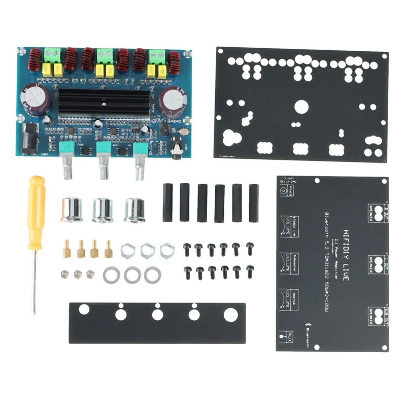 

Новая плата цифрового усилителя TPA3116D2, Bluetooth 5,0, звуки громкости, 2,1 каналов, стерео, класс D, 50 Вт x 2 + 100 Вт, динамик, аудио для AUX