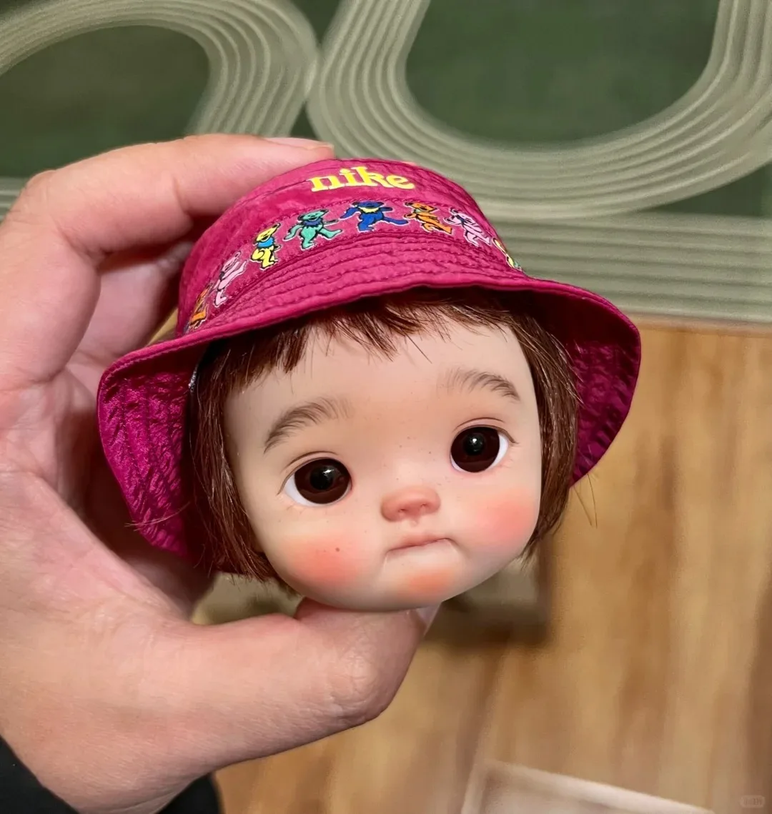 جزء دمية من الراتنج برأس فتاة كهرمانية، رأس دمية مكياج جميل، هدية لعبة لهواة الجمع، SD BJD، مقياس 1/6، 25 سم، جودة عالية #1