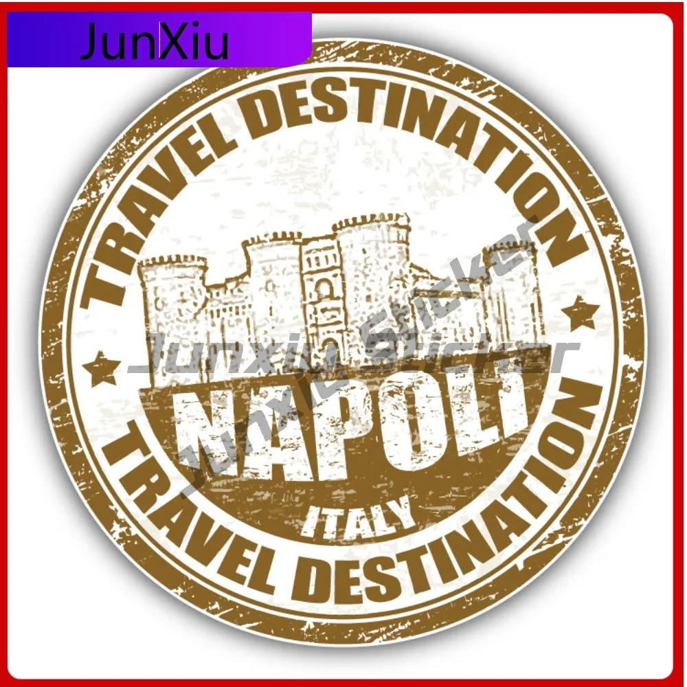 

Napoli Italy Creative Sticker Stamp Travel Car Decal Bumper Stickers For Motocross Cool Style Window Use Waterproof Vinyl Dec