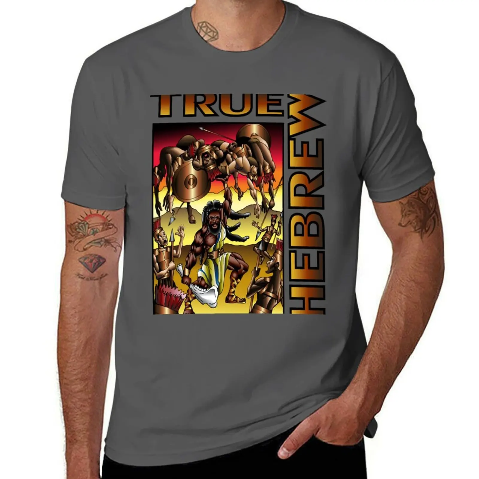 

Samson: True Hebrew T-Shirt Modern Print Casual T-Shirt