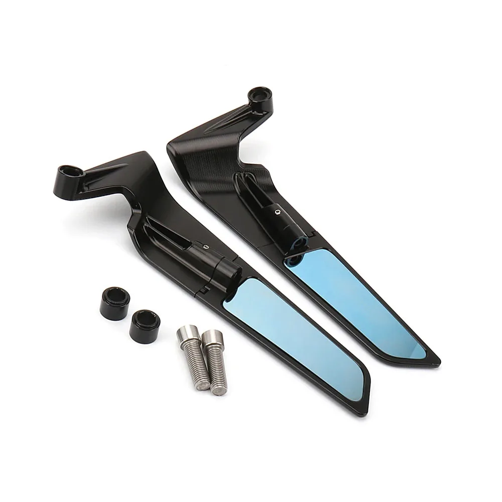New Motorcycle Accessories Mirrors Black Wind Wing Adjustable Rotating Rearview Mirror For BMW CE04 CE 04 ce04 2022 2023