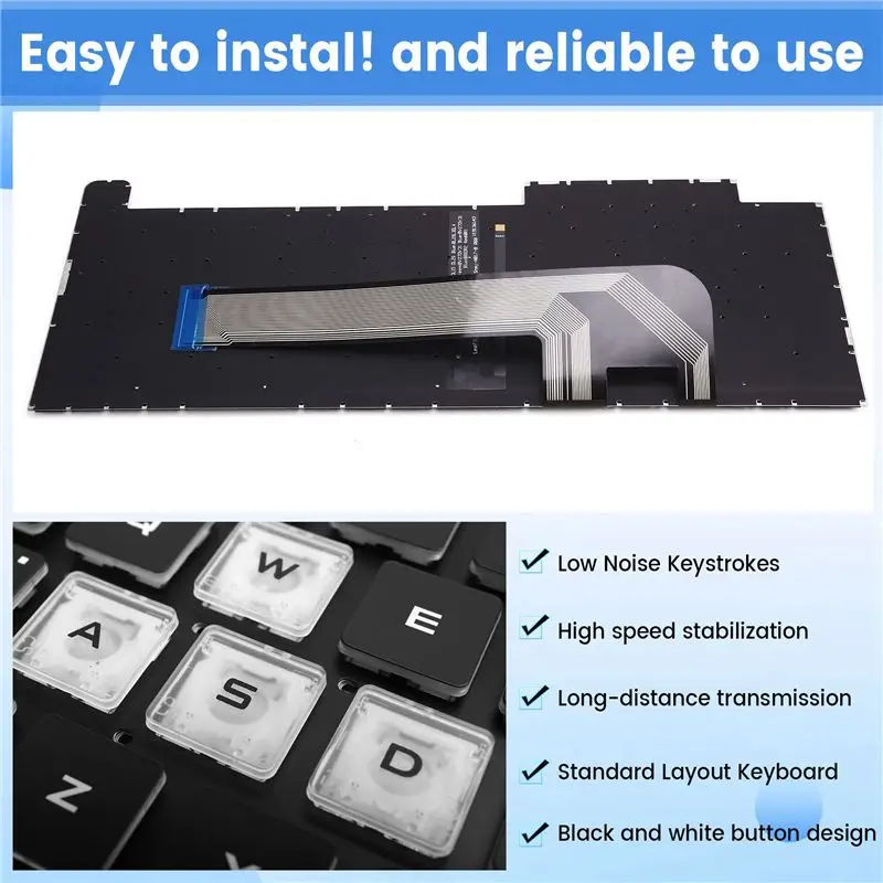 New Replacement Keyboard For Asus TUF Gaming FX506, FX506II, FA506, FX706, FA706 With Backlit Feature