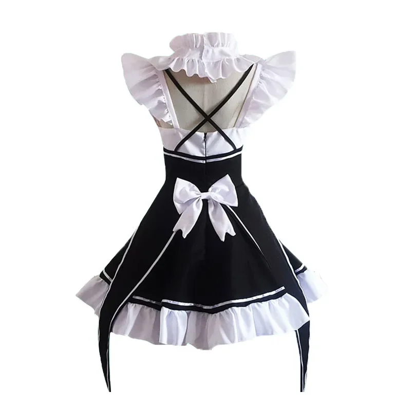 Anime Maid Rem/Ram Cosplay Costume Dress Life In A Different World From Zero Halloween Carnival Performance Costume