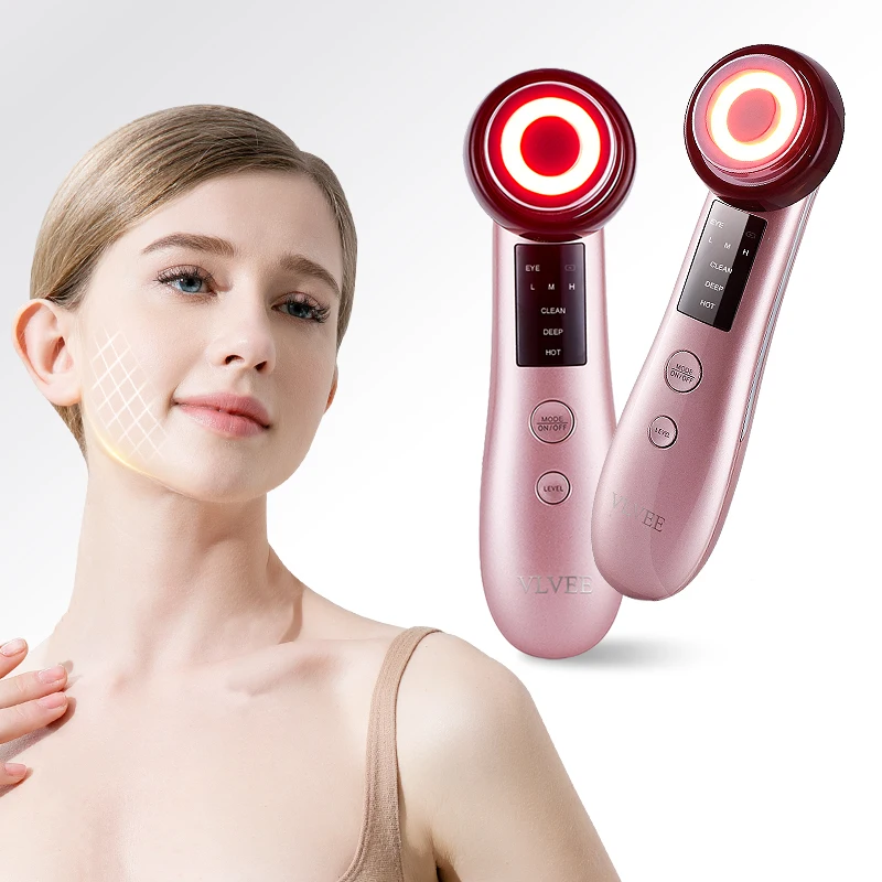 

Устройство для лифтинга и подтяжки кожи лица 4-в-1, Уход за глазами, горячий компресс, бытовая компактность, женский личный уход за лицом